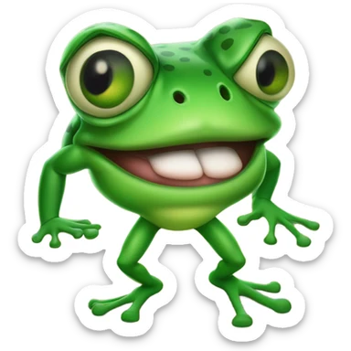 Patrick Mahomes as a frog sticker