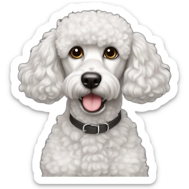 Dog Standart Poodle full body sticker