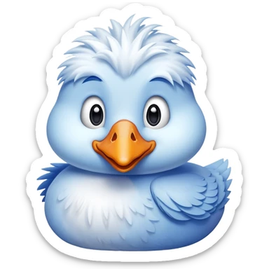 Blue silly Goose  sticker