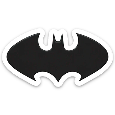 Batman logo black sticker