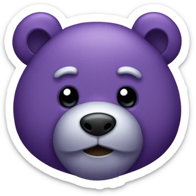 Purple Teddybear sticker