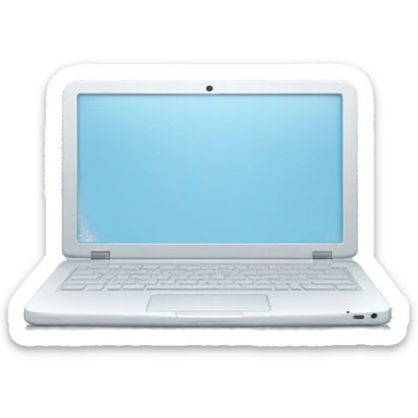 pale blue laptop sticker