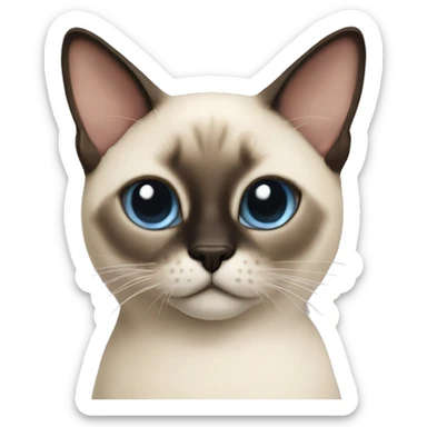 siamese cat sticker