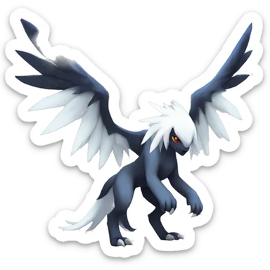 Edgy Cool Absol-Silvally-Pokémon Full Body sticker