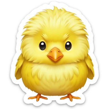 Pajarito tierno tipo canario sticker