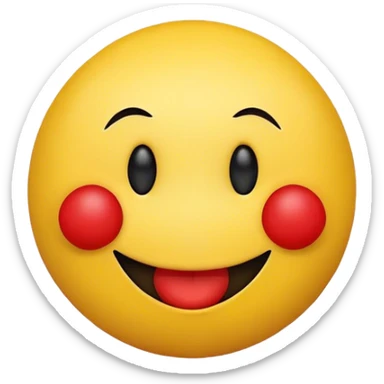 Smiley face with nose sticker