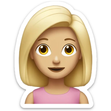 Blonde woman with Yorkshire dog sticker