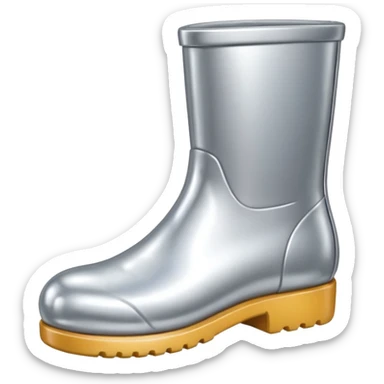 all silver toy boot sticker