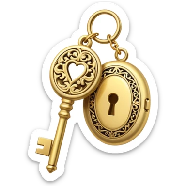 Tiny Key Locket
 sticker