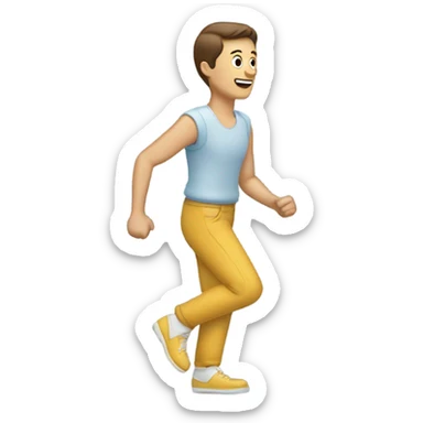 Zapatos de una persona caminando  sticker