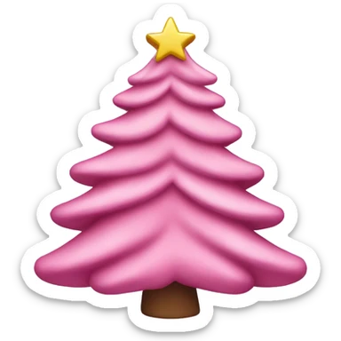 Sapin Noël rose  sticker