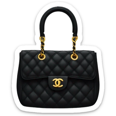 black chanel bag  sticker