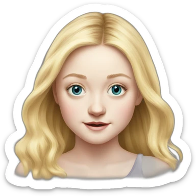 actress child dakota fanning sticker