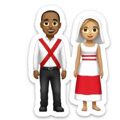 Tunisia Poland lovers sticker