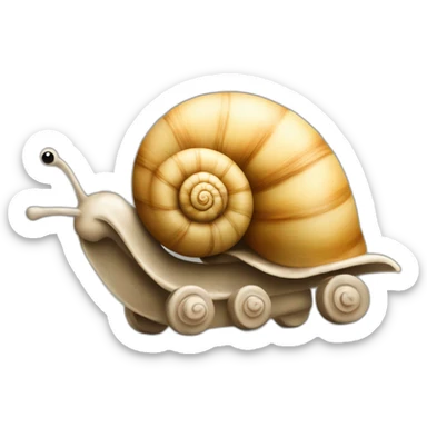 Escargot avec des roues sticker