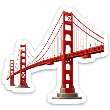 Golden Gate Bridge sticker