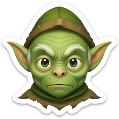 ugly little hermit goblin  sticker