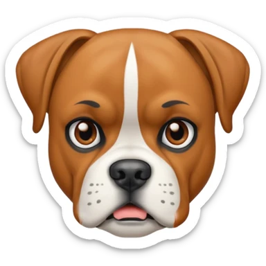 Boxer dog sticker