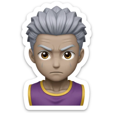 a front view shot of meruem from hunter x hunter sticker