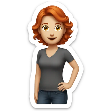 Redhead mom sticker