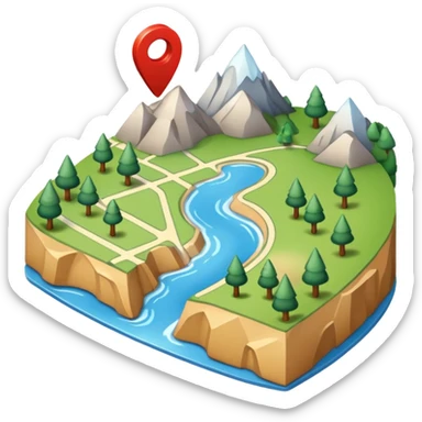 GPS map sticker