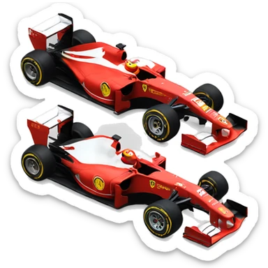 ferrari formula one car sticker