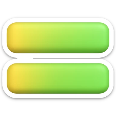 animated equals sign using the original colors of the animated arrow in 3d-emoji style sticker