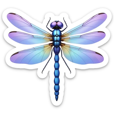 Periwinkle Dragonglfly emoji sticker