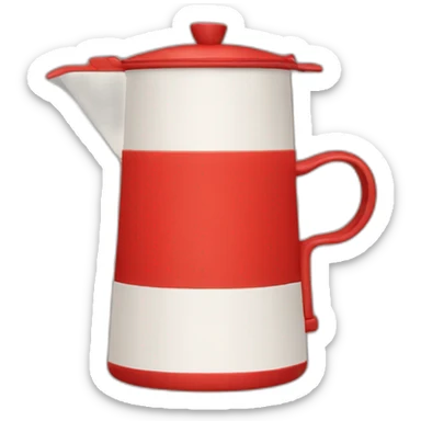 Red Moka pot sticker