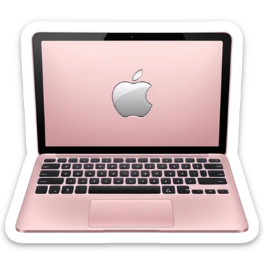 Pale Pink laptop sticker