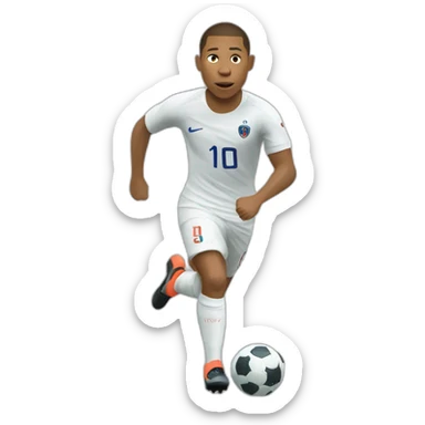 mbappe scoring a goal sticker