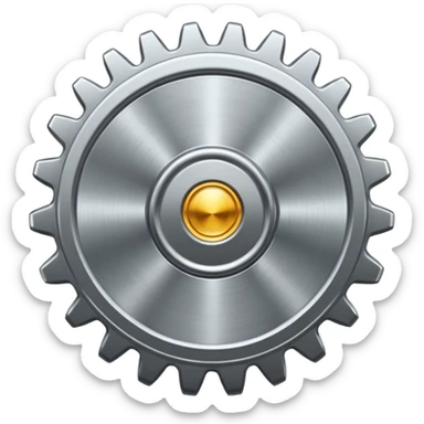  classic gear modern professional design for business presentation sticker