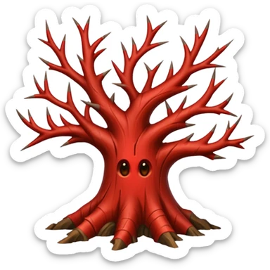 red thorn tree sticker