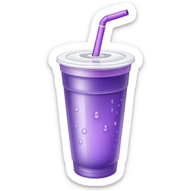 purple drink in styrofoam cup sticker
