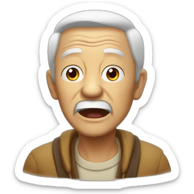 old man yells at pulumi sticker