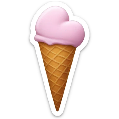 Icecream heart  sticker