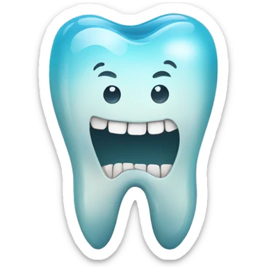 Cracked tooth  sticker