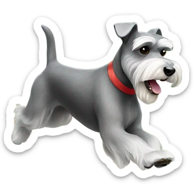 Miniature schnauzer speeding  sticker