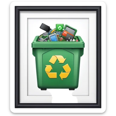 Un proyecto de gestion de residuos electronicos sticker