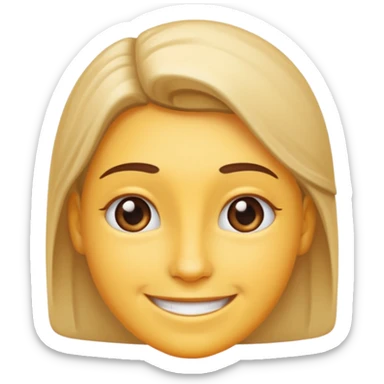 Smily face showing great respect  sticker