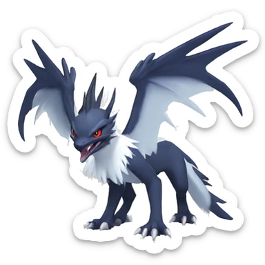Edgy Cool Nargacuga-Absol-Pokémon Full Body sticker