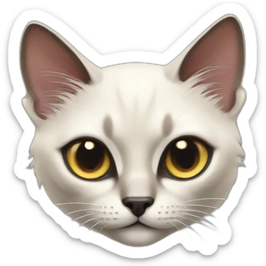 Balinese cat evil sticker