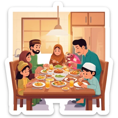 Tung tung tung sahur family sticker