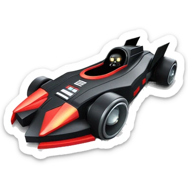 Radio controlled Formula Darth Vader’s race car, light saber headlights, exposed suspension  sticker