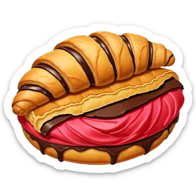 Croissant de chocolate  sticker