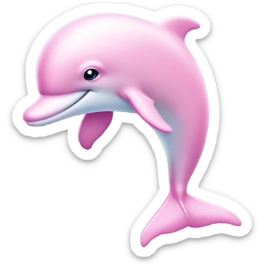 Pastel-pink-colors-dolphin sticker