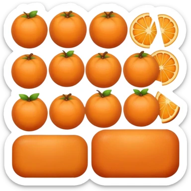 brownish orange color sticker