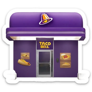 Taco Bell storefront sticker