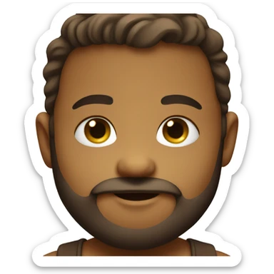 Bearded infant sticker