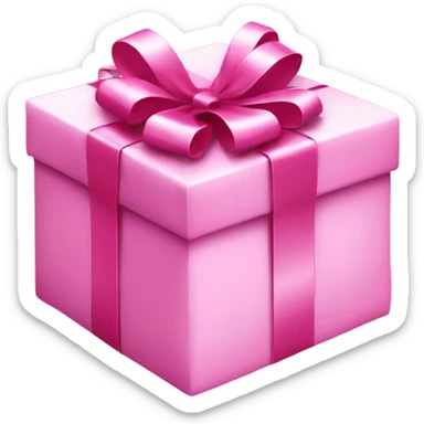 pink christmas present  sticker